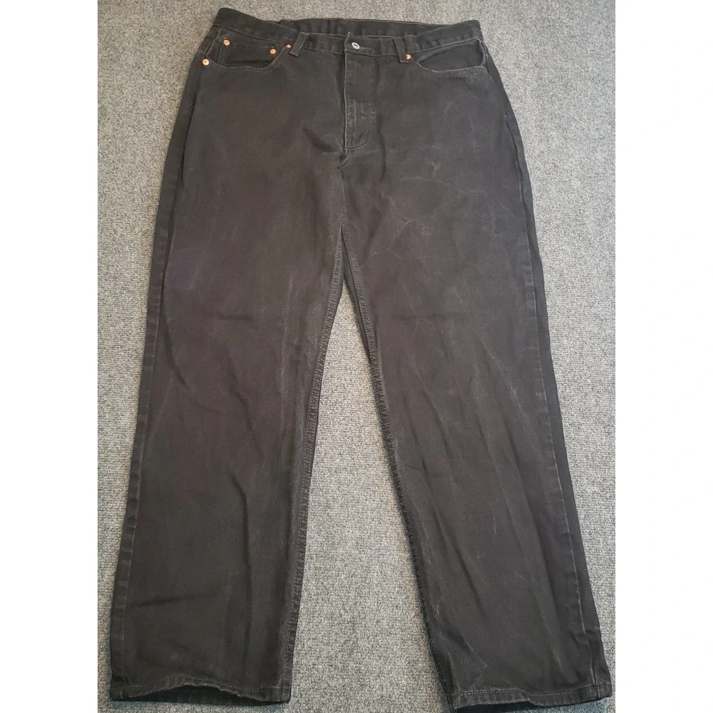 Levis 550 Denim Jeans Mens Size 38x34 Black